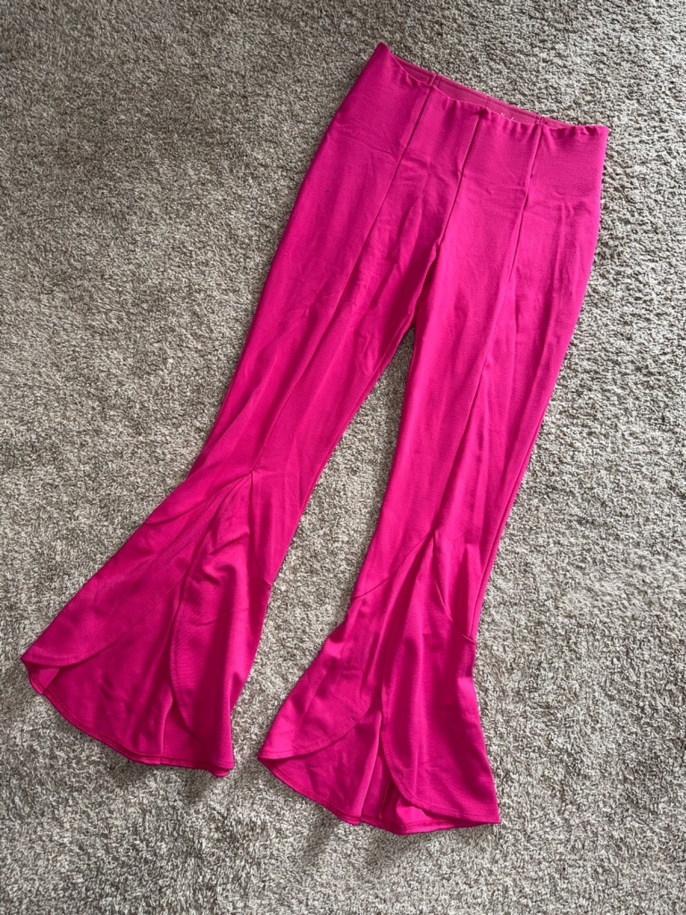 NWOT Slim Factor Fuchsia Flare Pants - Stretchy Comfort